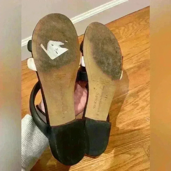 Avec Les Fillas Carla Leather Slides 10 - Picture 5 of 7